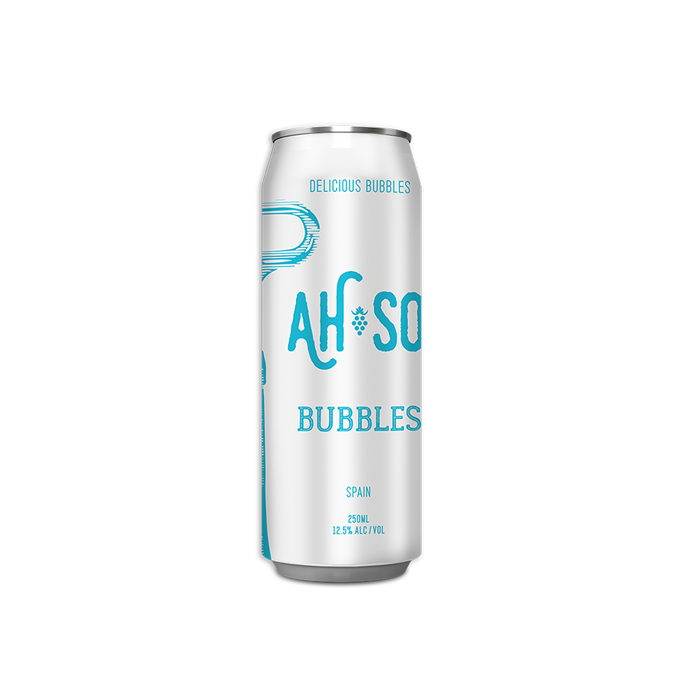AS-HO canned bubble wine